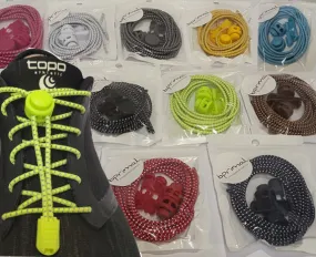 Reflective No-Tie Elastic Shoelaces - 10 Colours