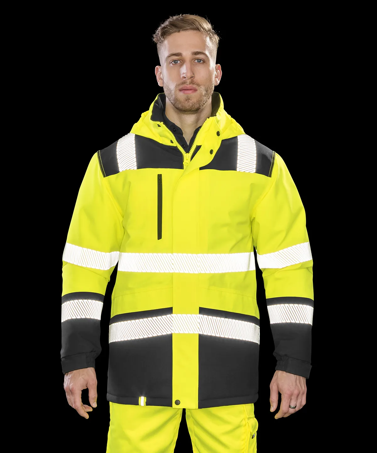 Result Safeguard Printable softshell safety coat