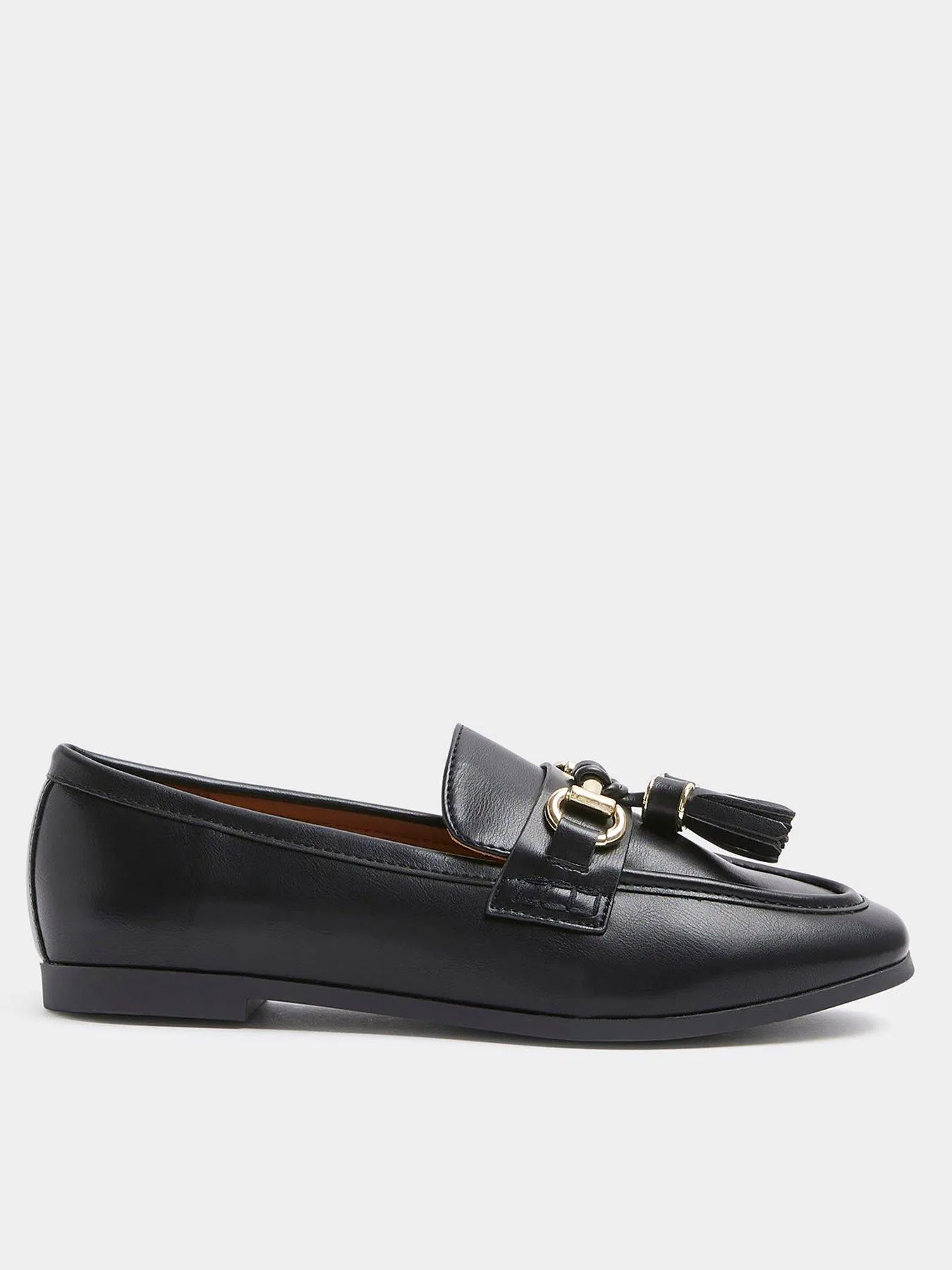 River Island Tassle Snaffle Loafer - Black