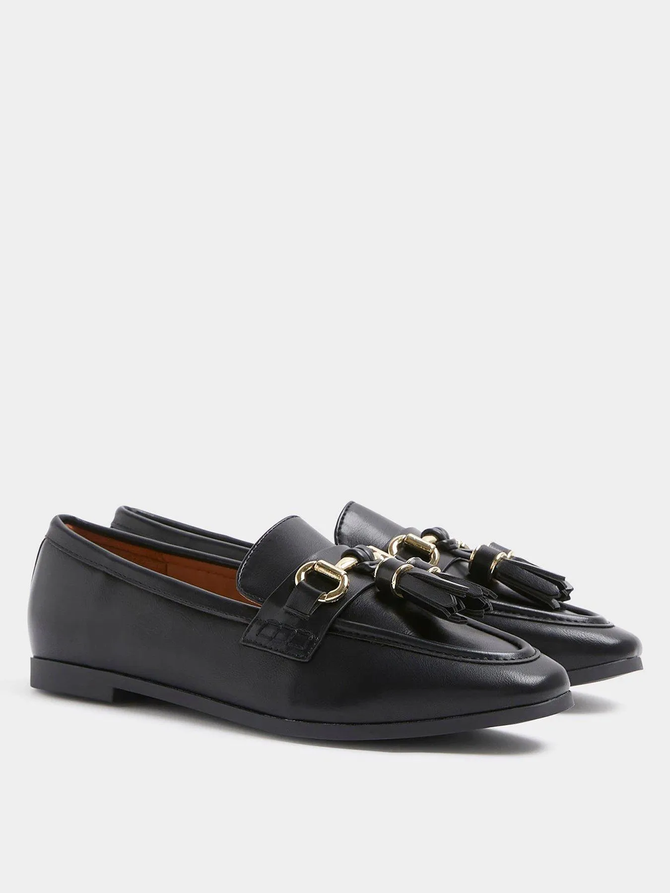 River Island Tassle Snaffle Loafer - Black