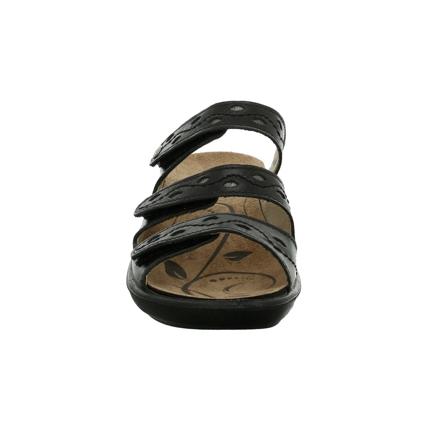 Romika Womens Ibiza 66 Slip on Sandals- Black