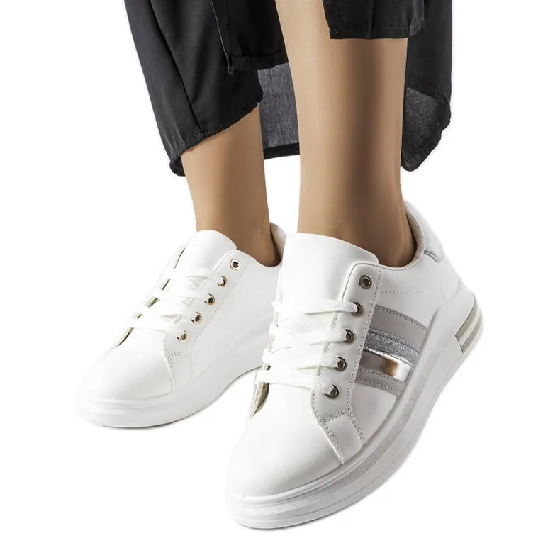 Sacaton platform white sneakers