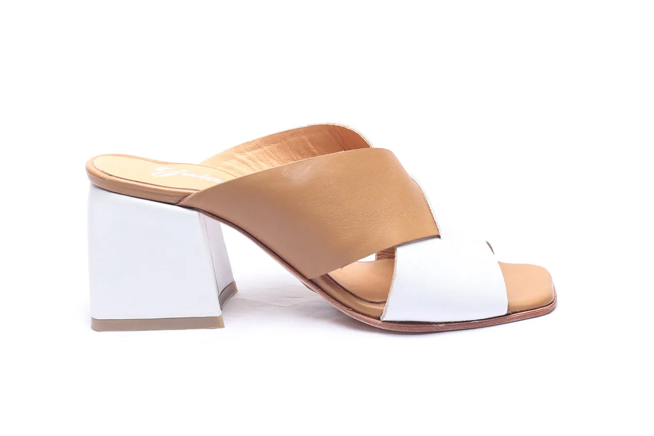 Sandal Rimini Tan & White