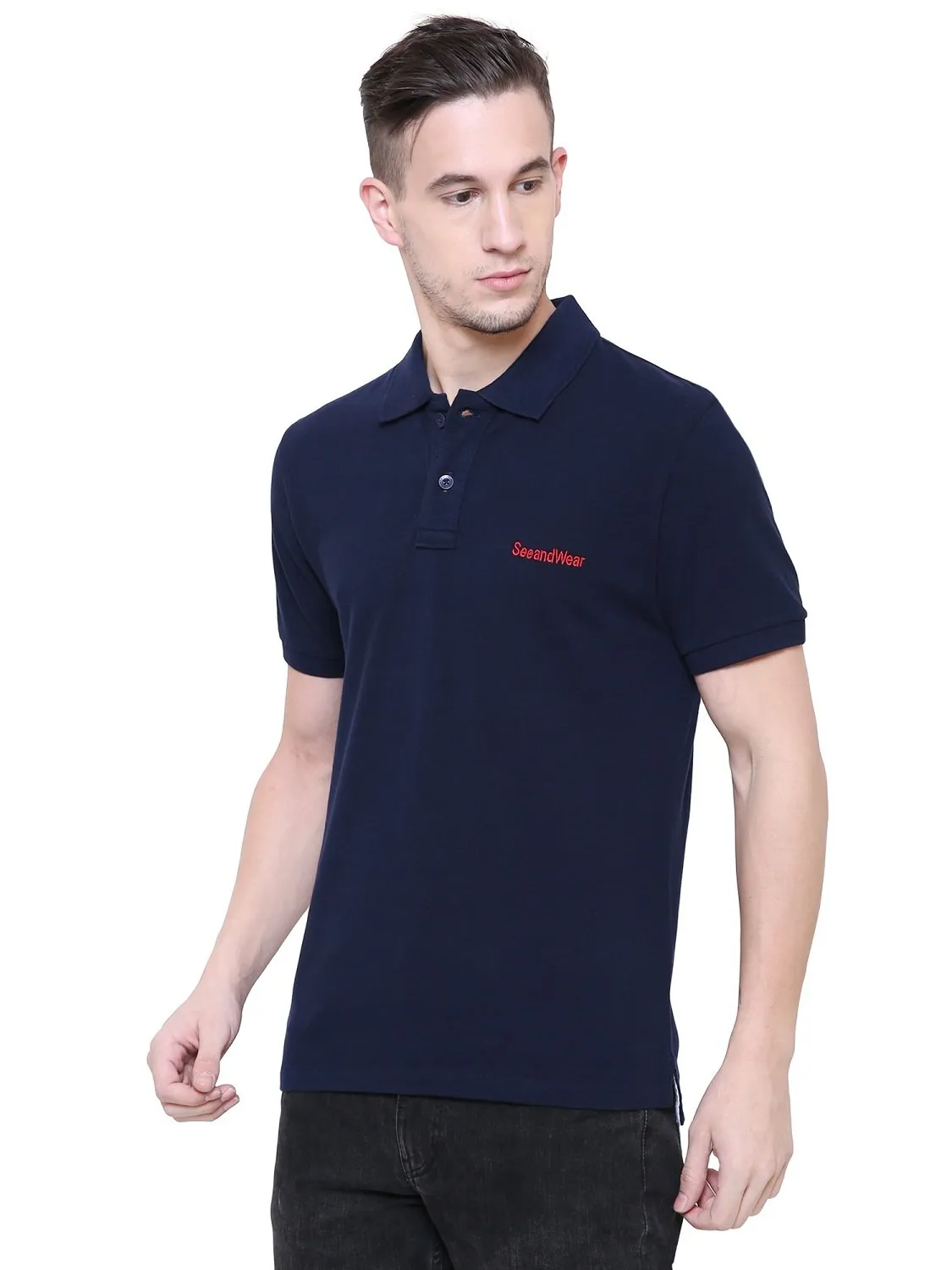 SeeandWear Men's Polo Collar T-Shirt