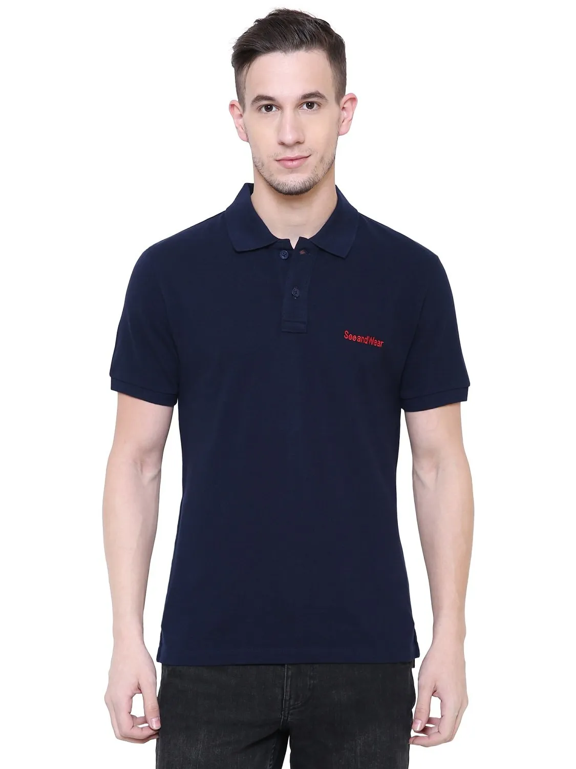 SeeandWear Men's Polo Collar T-Shirt