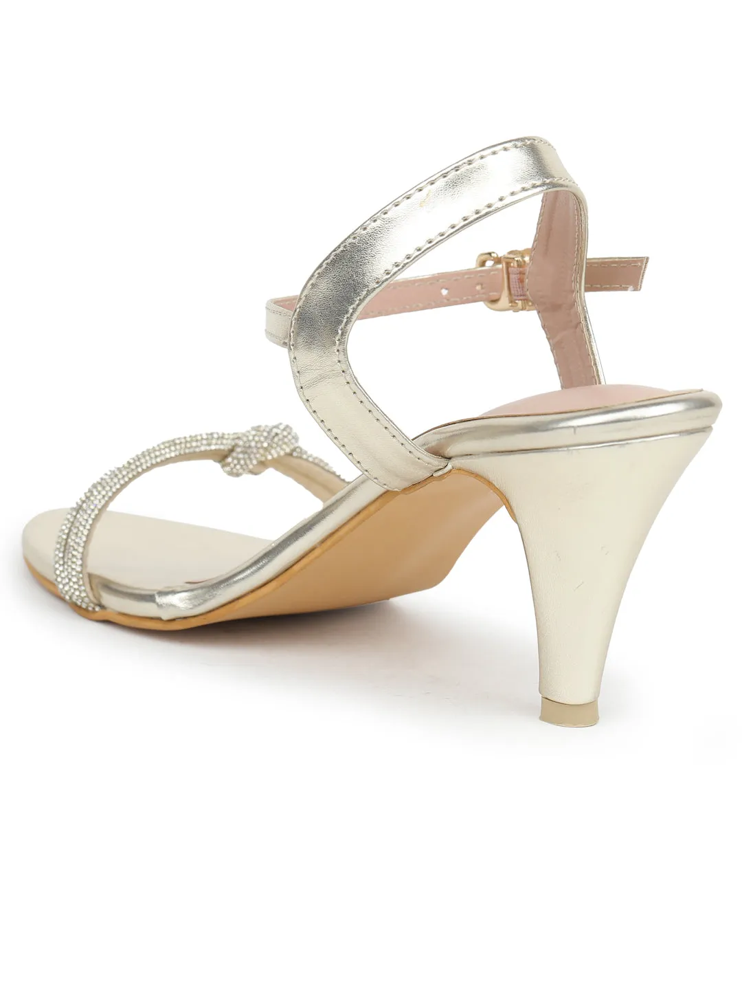 Shezone Golden Women Heels