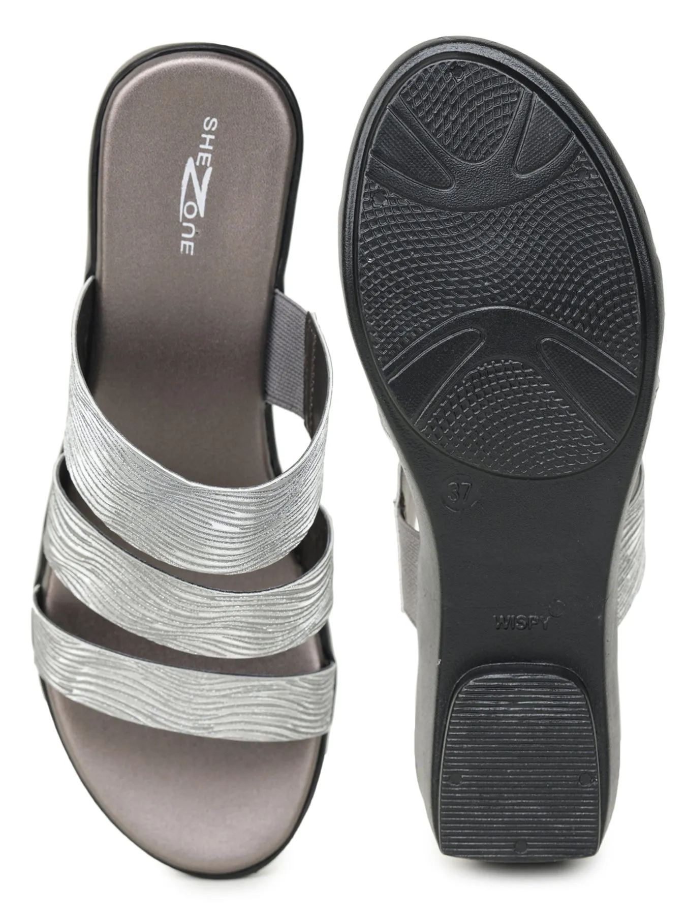 Shezone Grey Women Heels