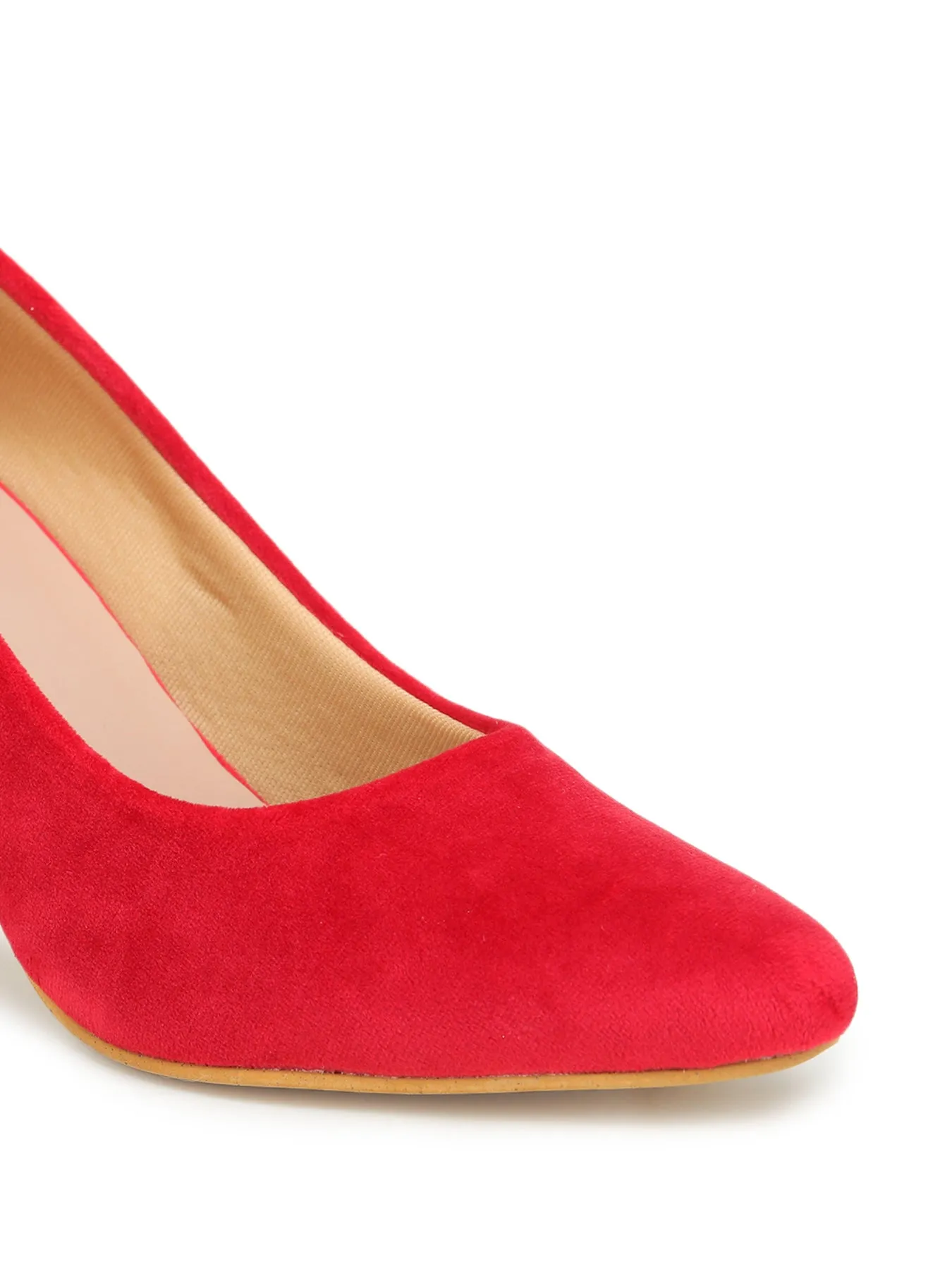 Shezone Red Women Heels