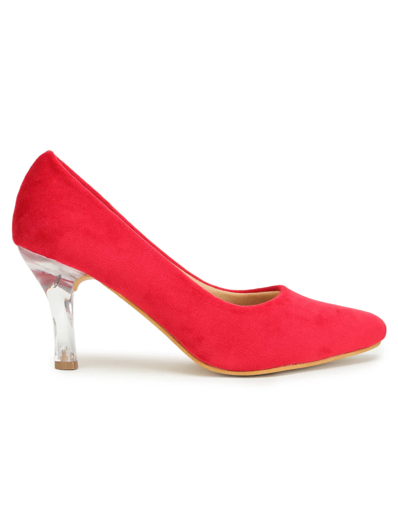 Shezone Red Women Heels