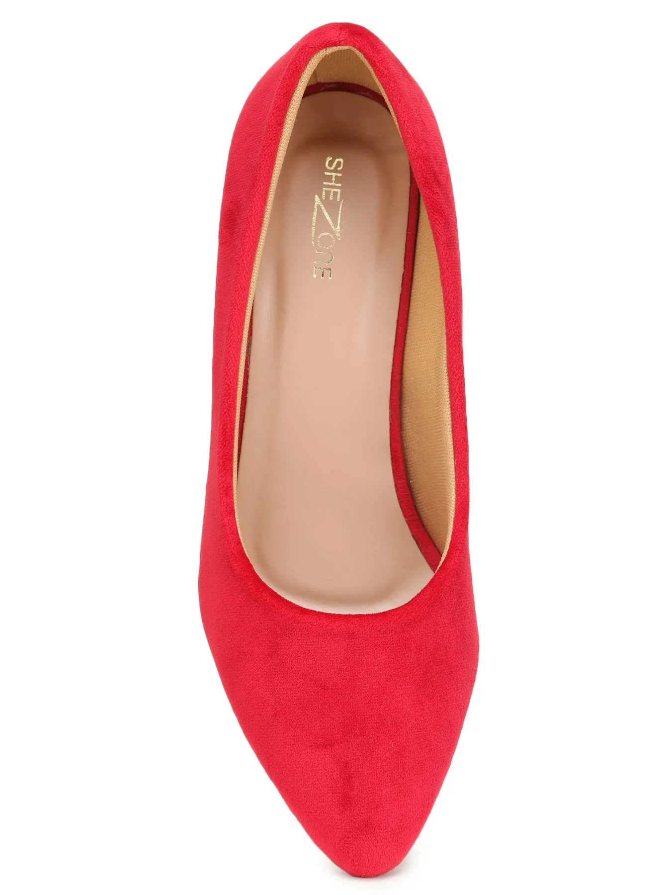 Shezone Red Women Heels