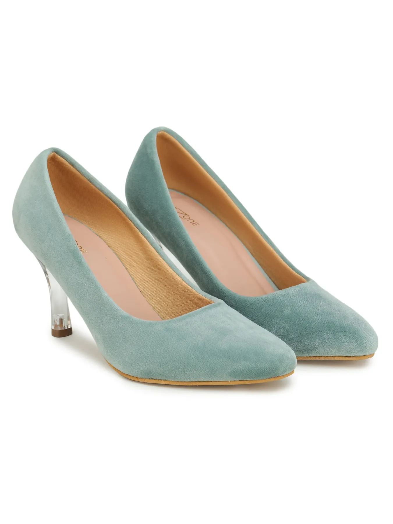 Shezone Seagreen Women Heels