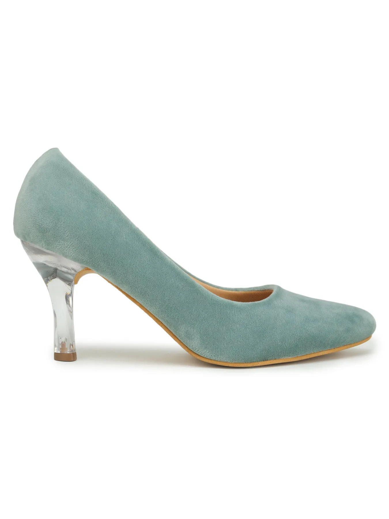 Shezone Seagreen Women Heels