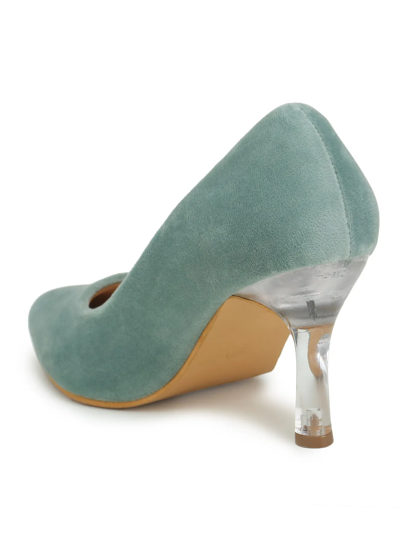 Shezone Seagreen Women Heels