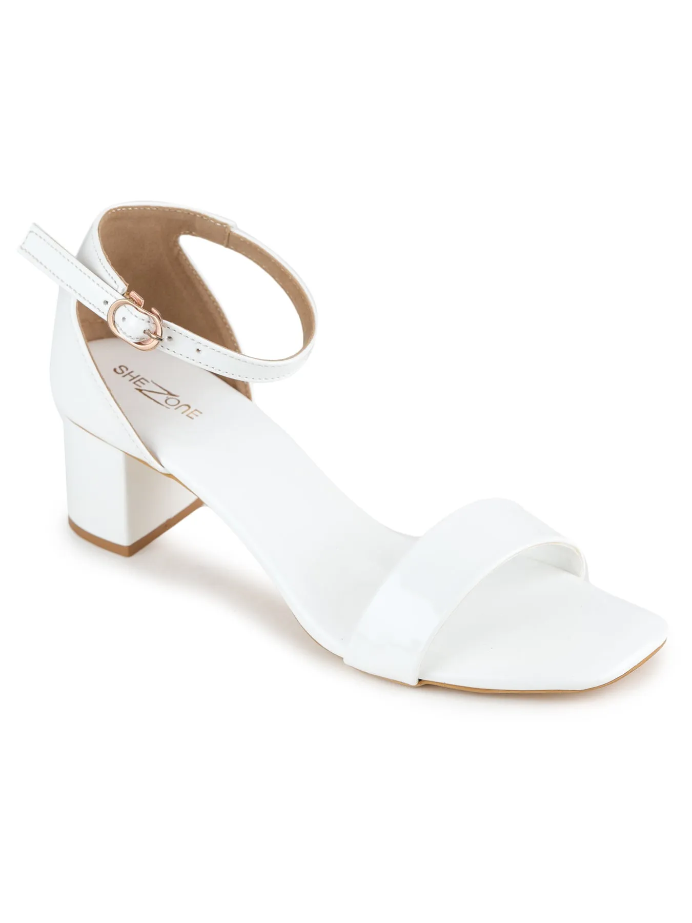 Shezone White Women Heels