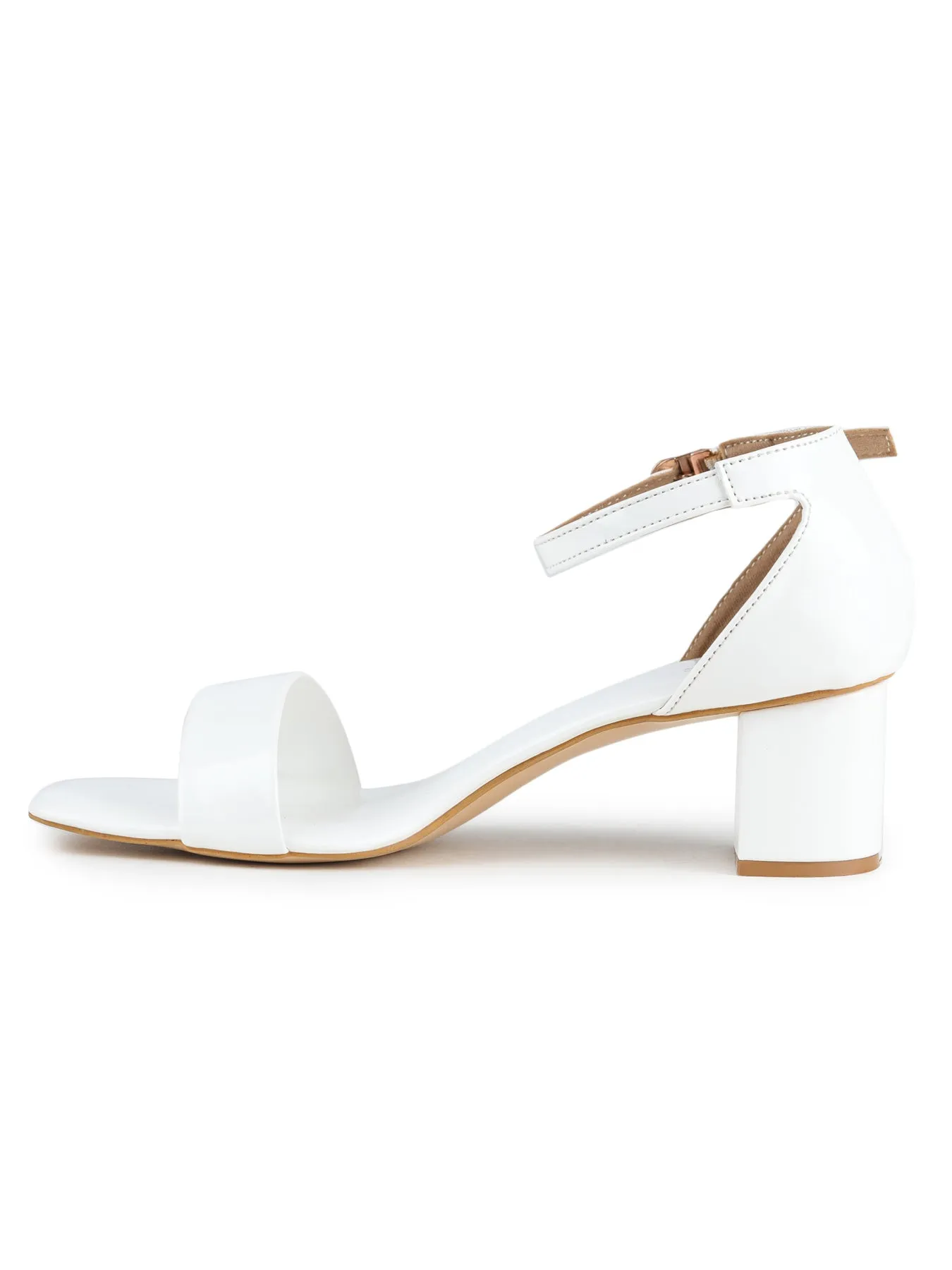 Shezone White Women Heels