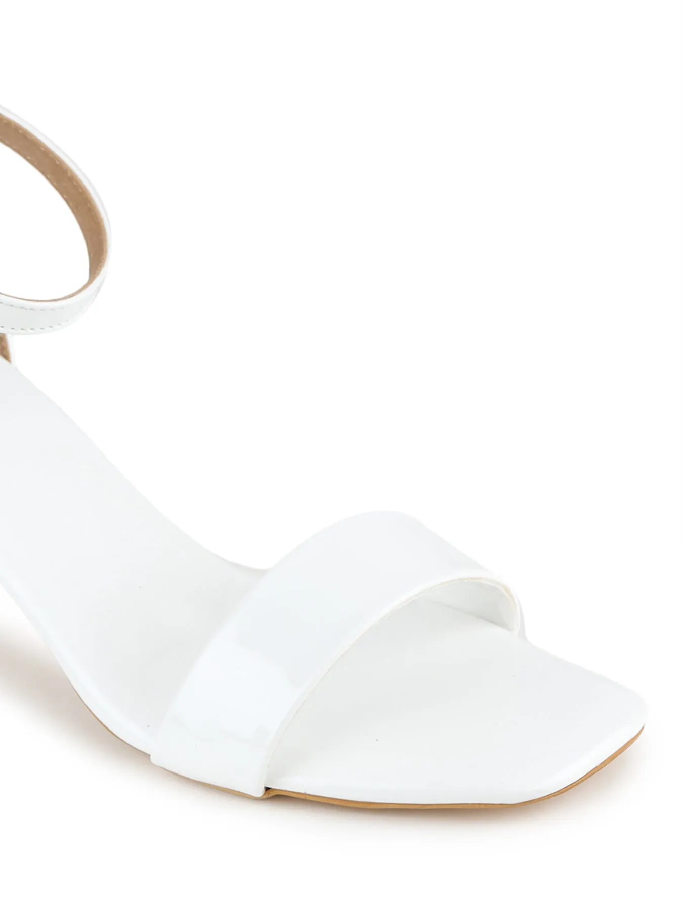 Shezone White Women Heels