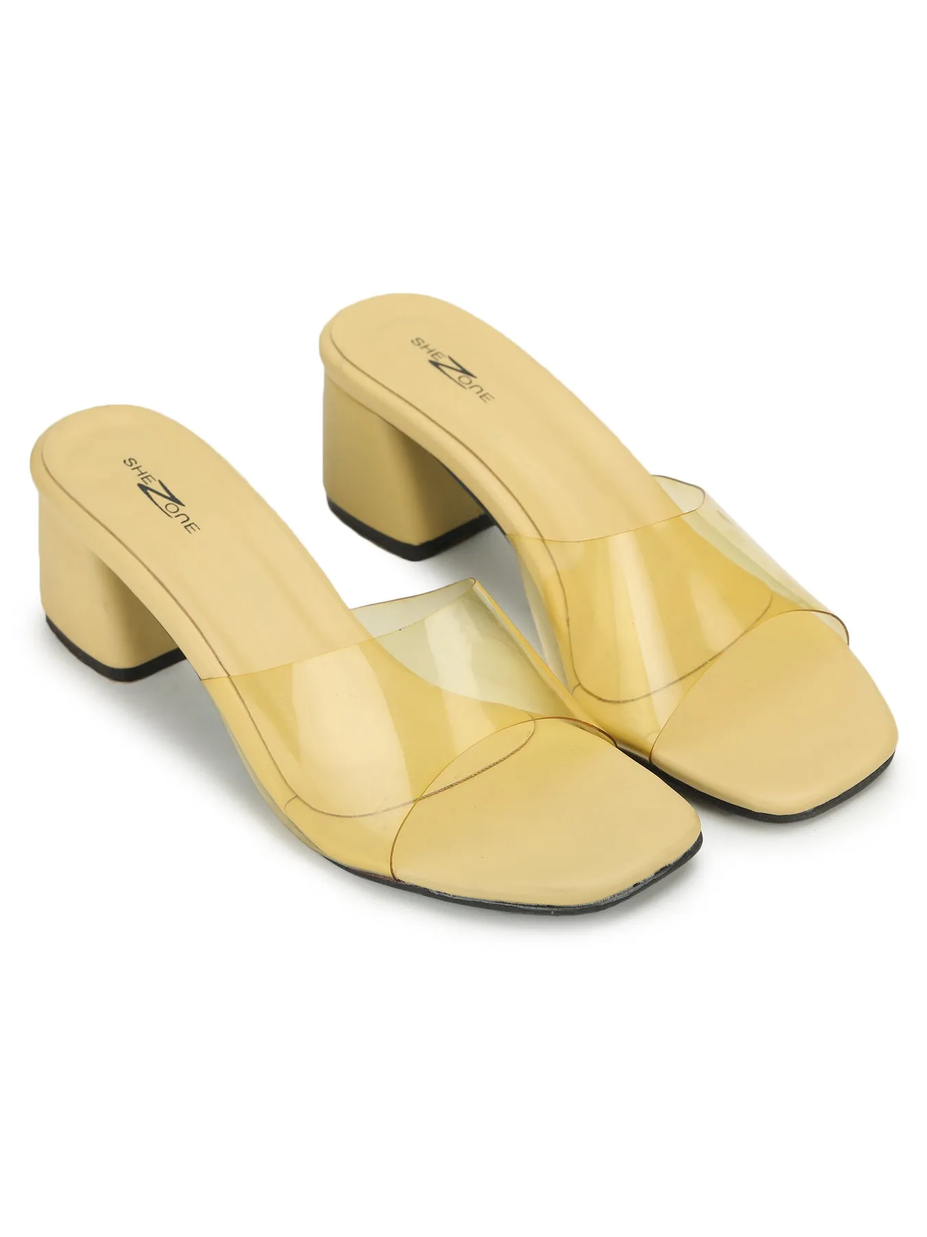 Shezone Yellow Women Heels