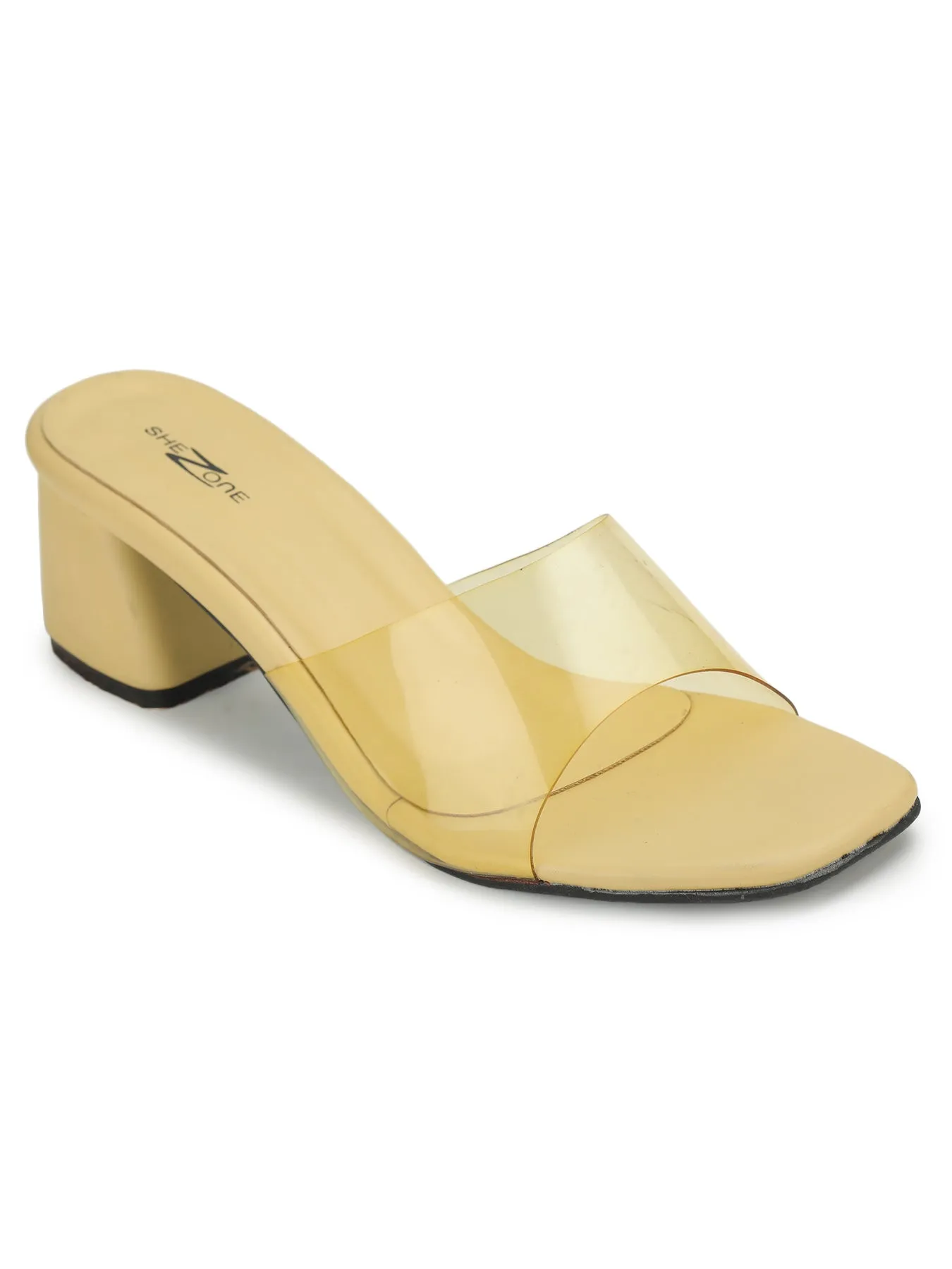 Shezone Yellow Women Heels