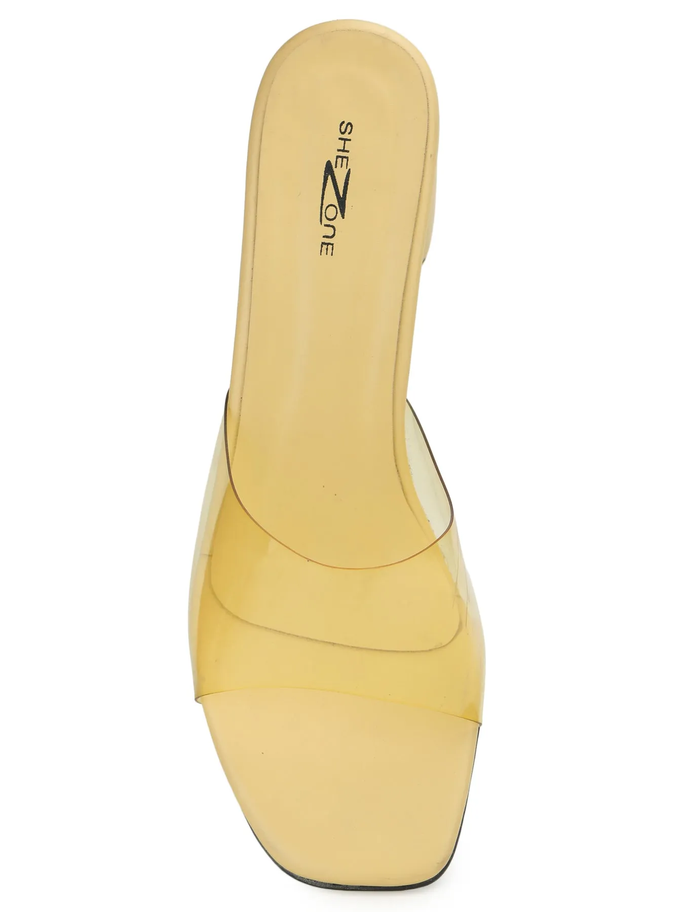 Shezone Yellow Women Heels