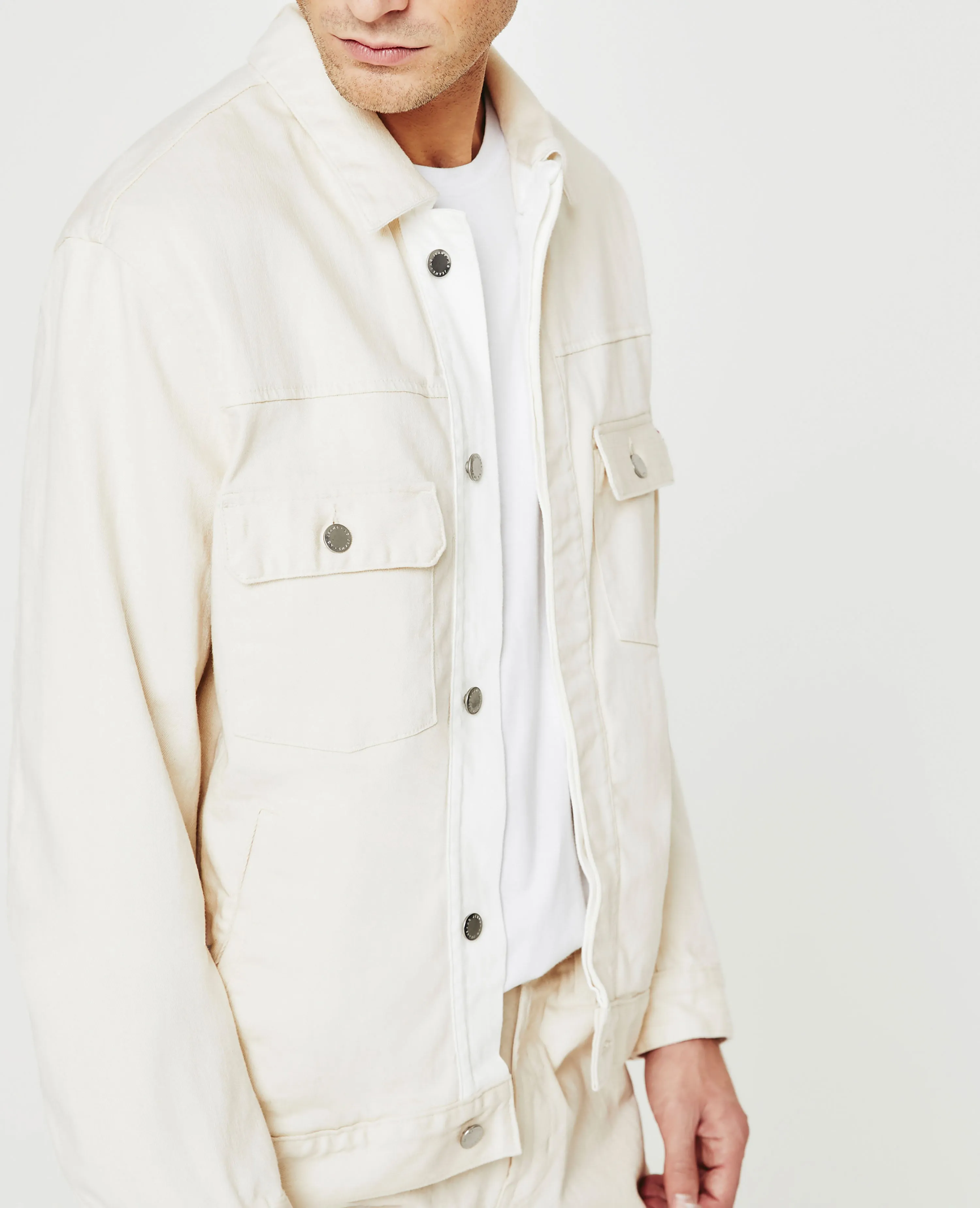     Sid Jacket   Pleated Trucker Jacket  