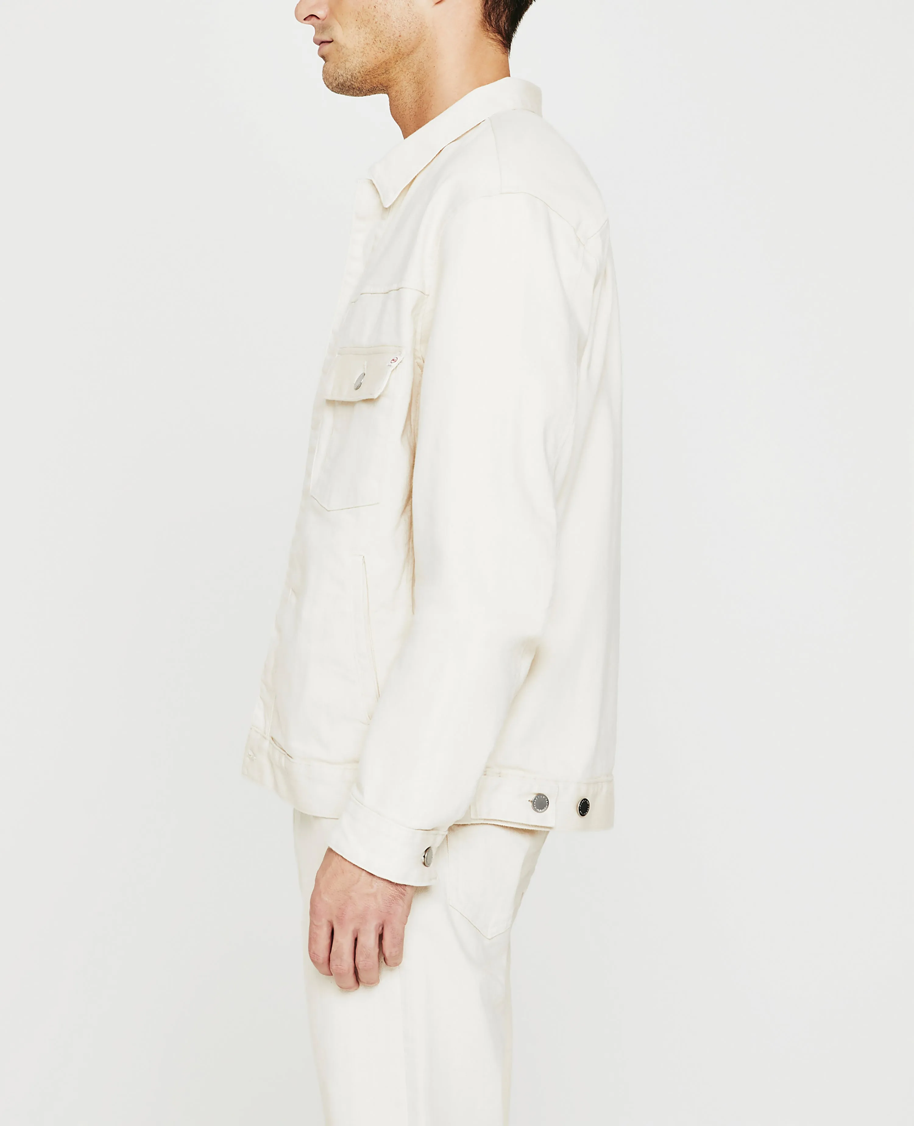     Sid Jacket   Pleated Trucker Jacket  