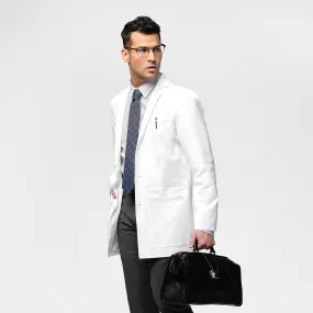 Slate Men's 34 Inch Doctors Coat - White