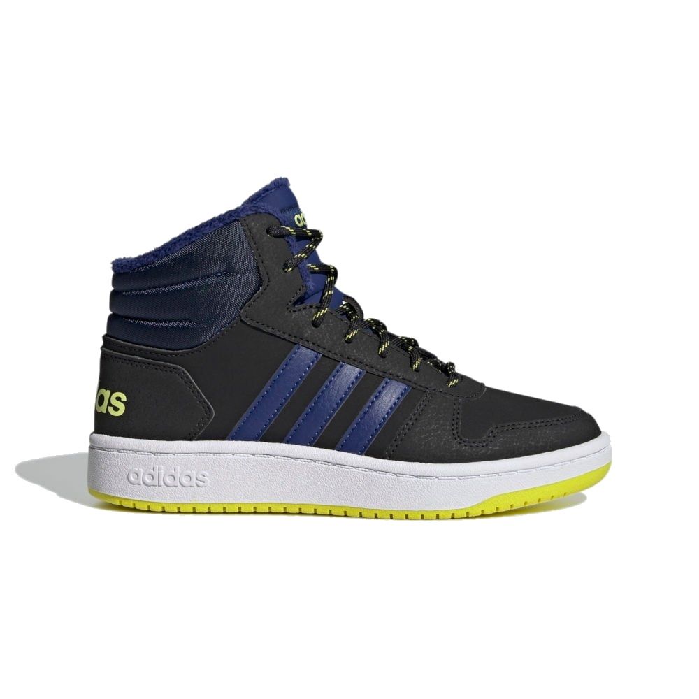 SNEAKERS ADIDAS BAMBINO HOOPS FLUO NERO ADIDAS GZ7797