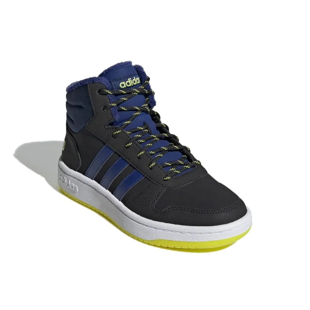 SNEAKERS ADIDAS BAMBINO HOOPS FLUO NERO ADIDAS GZ7797