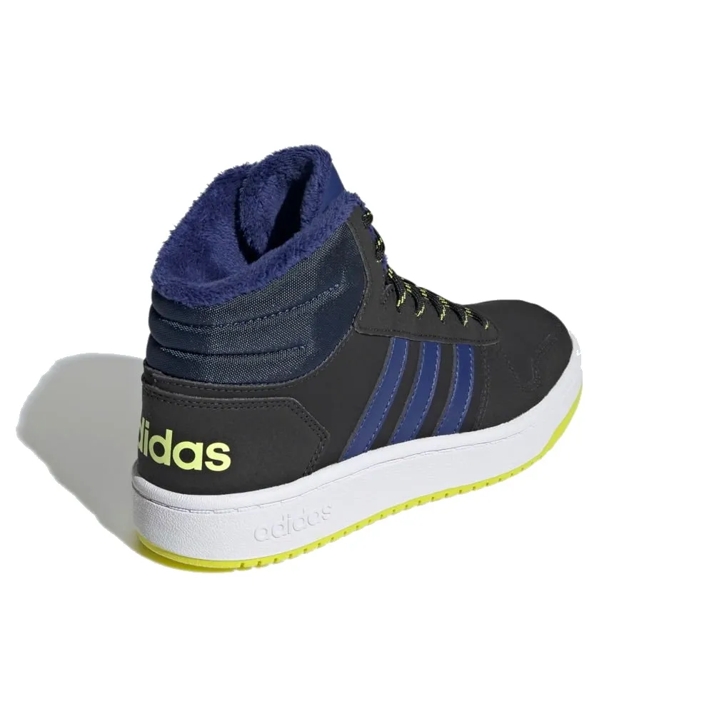 SNEAKERS ADIDAS BAMBINO HOOPS FLUO NERO ADIDAS GZ7797