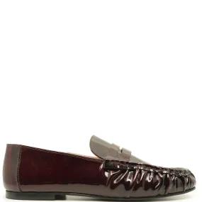 Spain+Co Burgundy Patent Penny Loafer