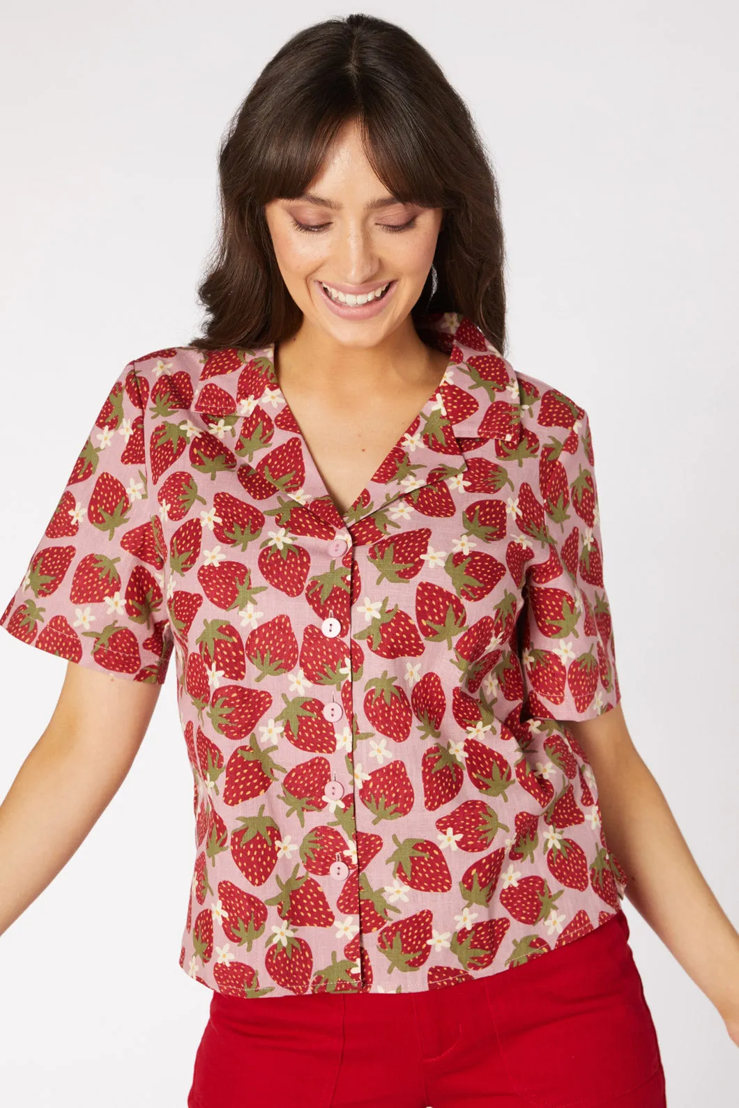 Strawberry & Daisy Blouse