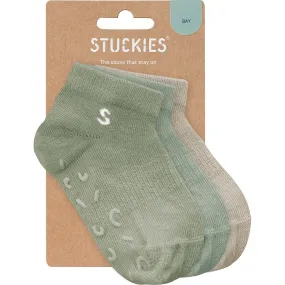 STUCKIES 3-Pack Sneaker Socks, Bay