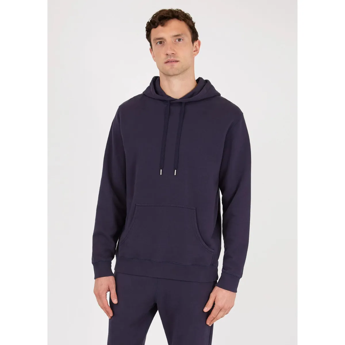 Sunspel   Loopback Hoody Navy