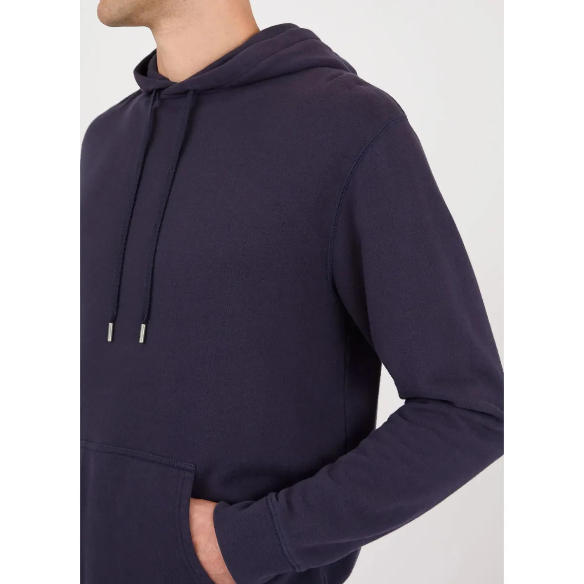 Sunspel   Loopback Hoody Navy