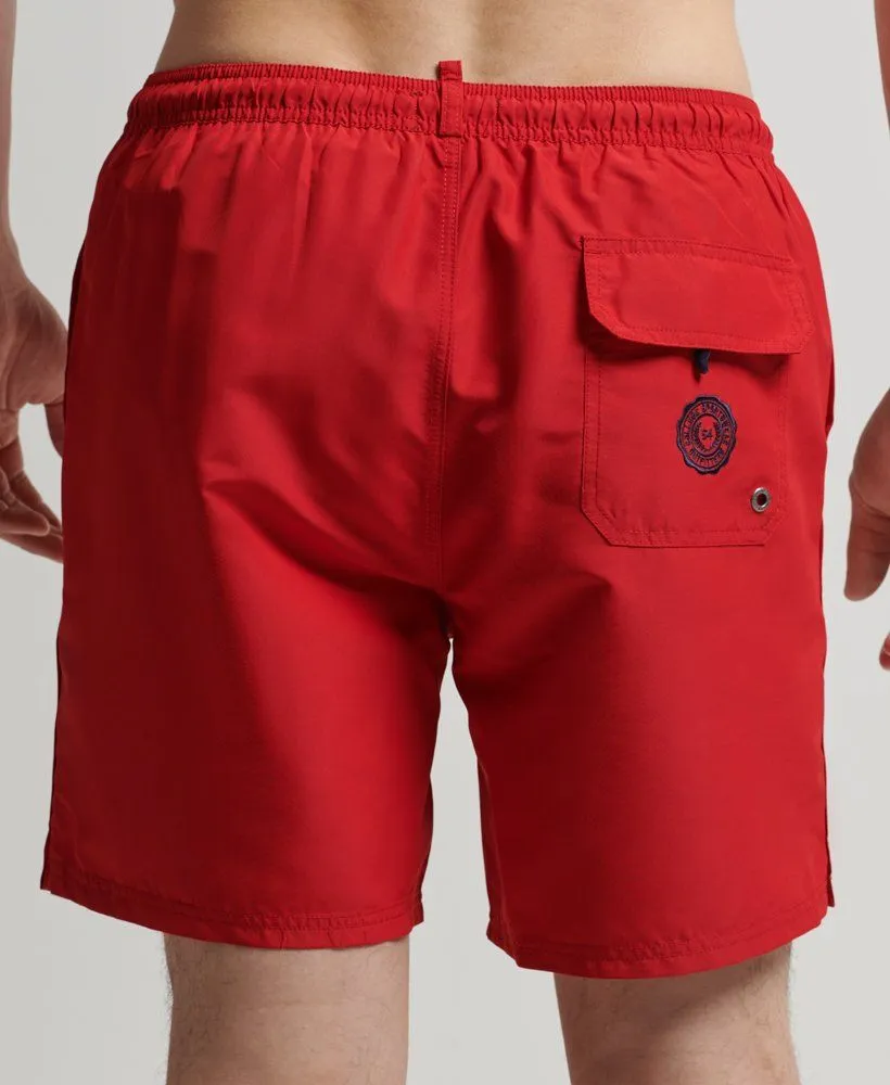 Superdry Print Swim Shorts Rouge Red