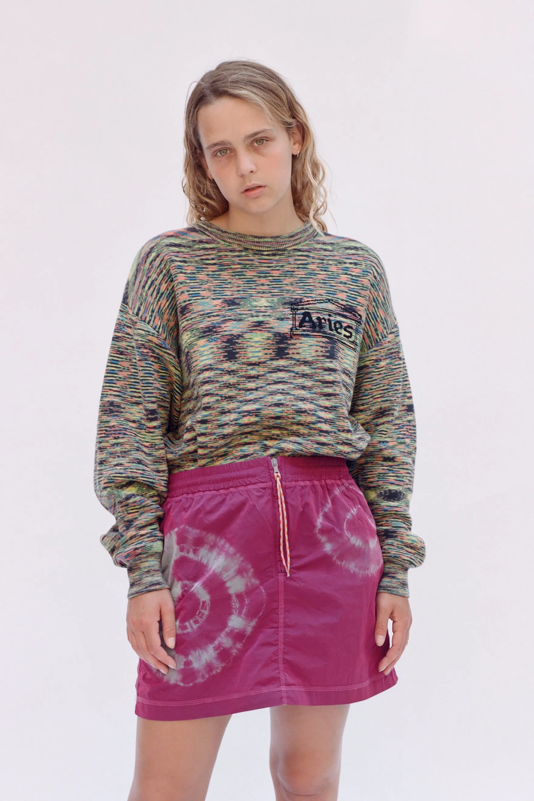 Tie-Dye Windcheater Skirt