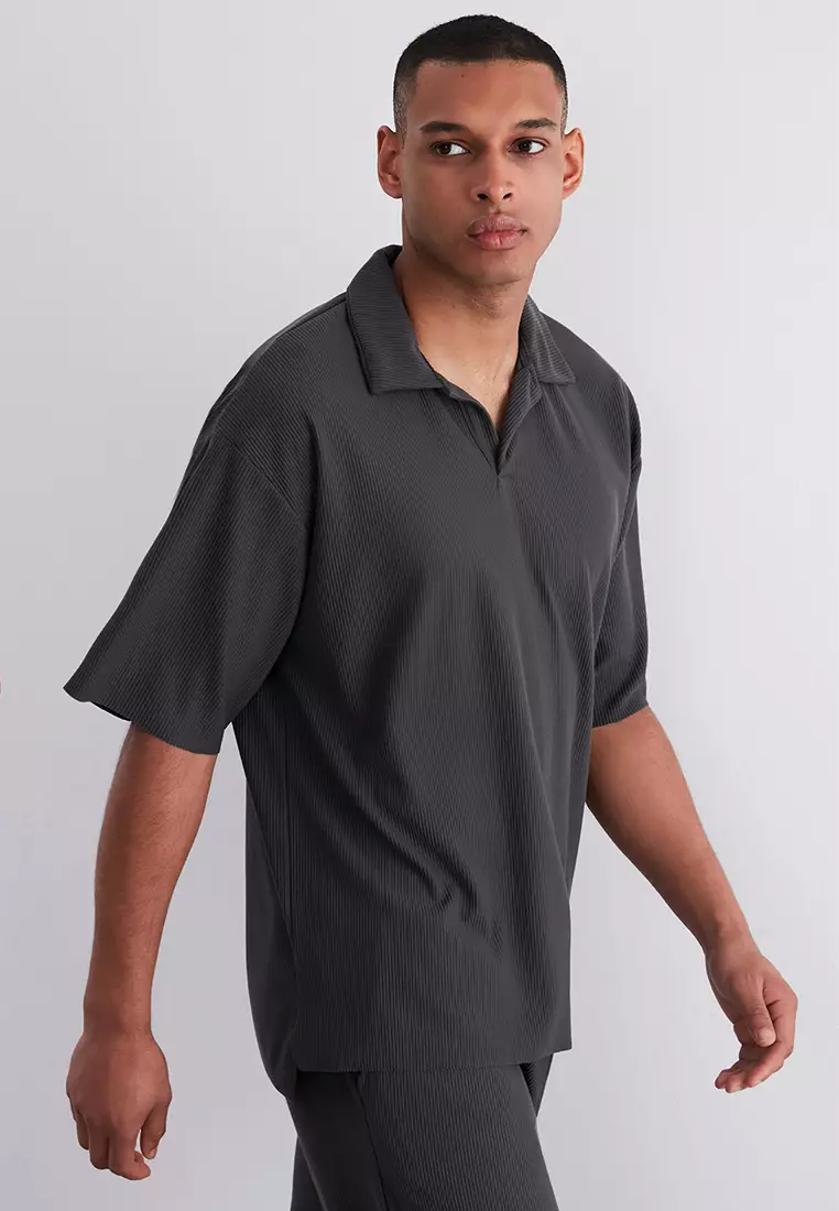 Trendyol Pleated Polo Shirt