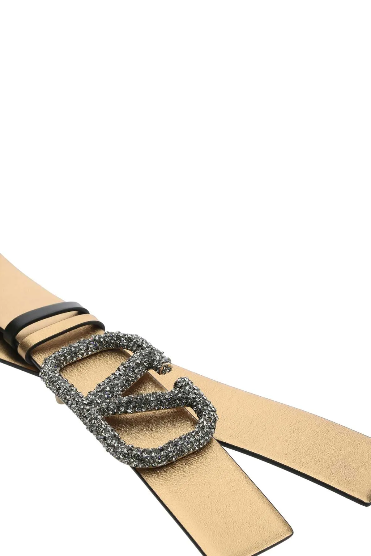 Valentino VLogo Embellished Reversible Buckle Belt