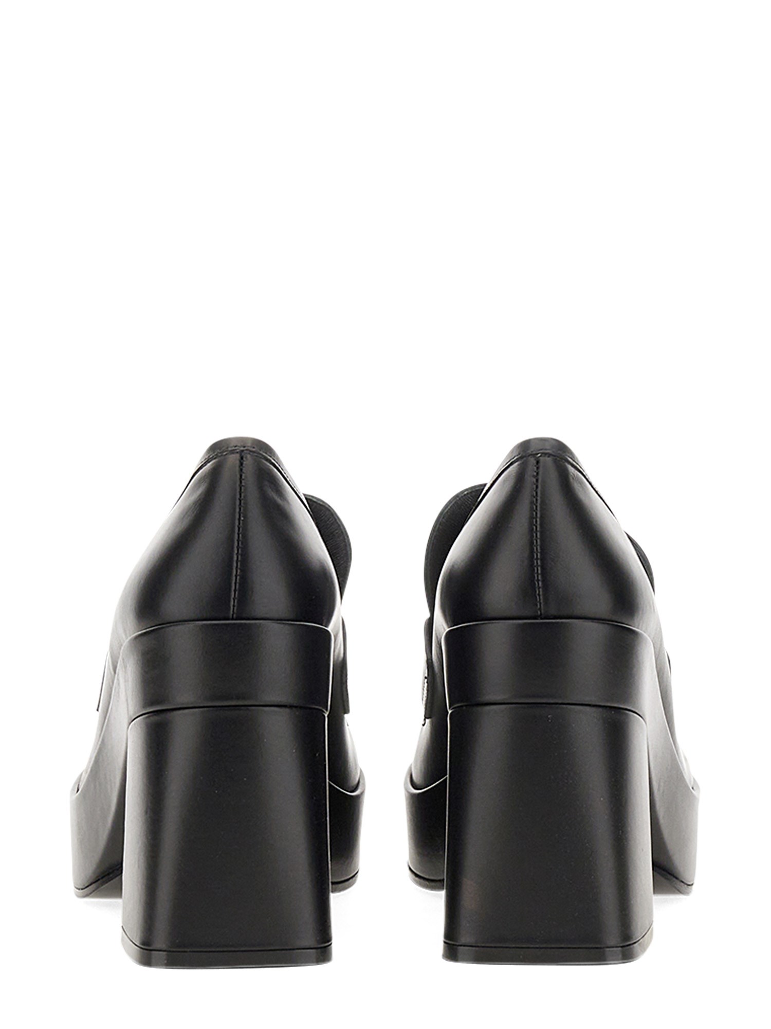 VERSACE    MEDUSA BIGGIE LEATHER PLATFORM LOAFER