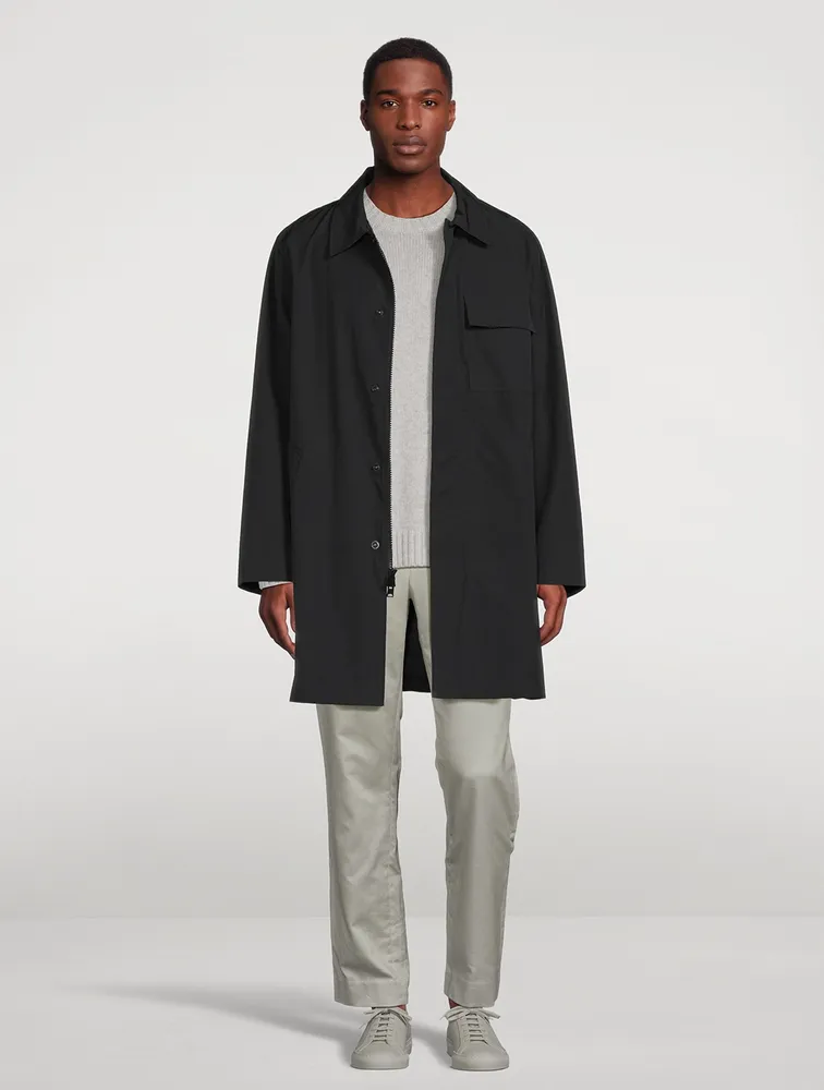 VINCE Cotton And Nylon Car Coat