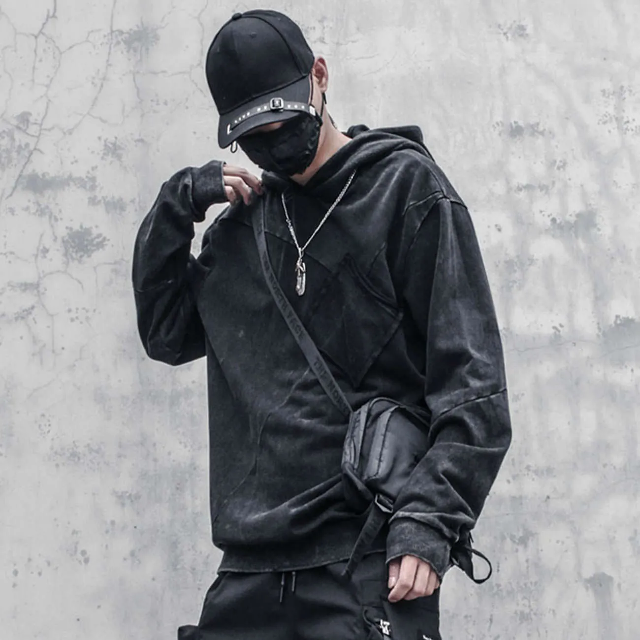 Vintage Techwear Cotton Hoody