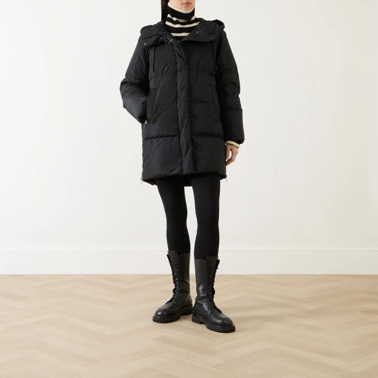 WEEKEND MAX MARA Newbembo Puffer Coat - Black