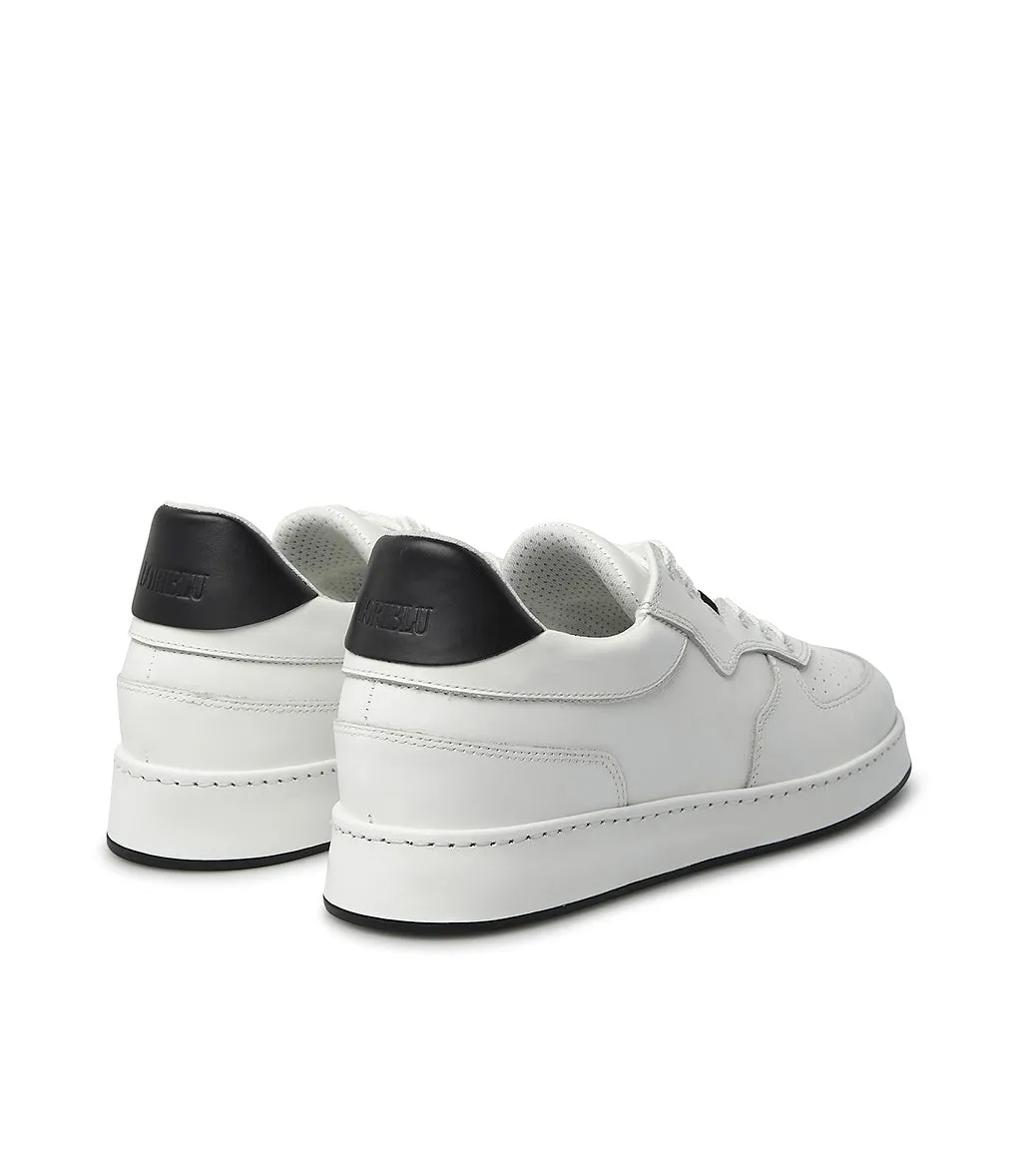 White leather sneakers