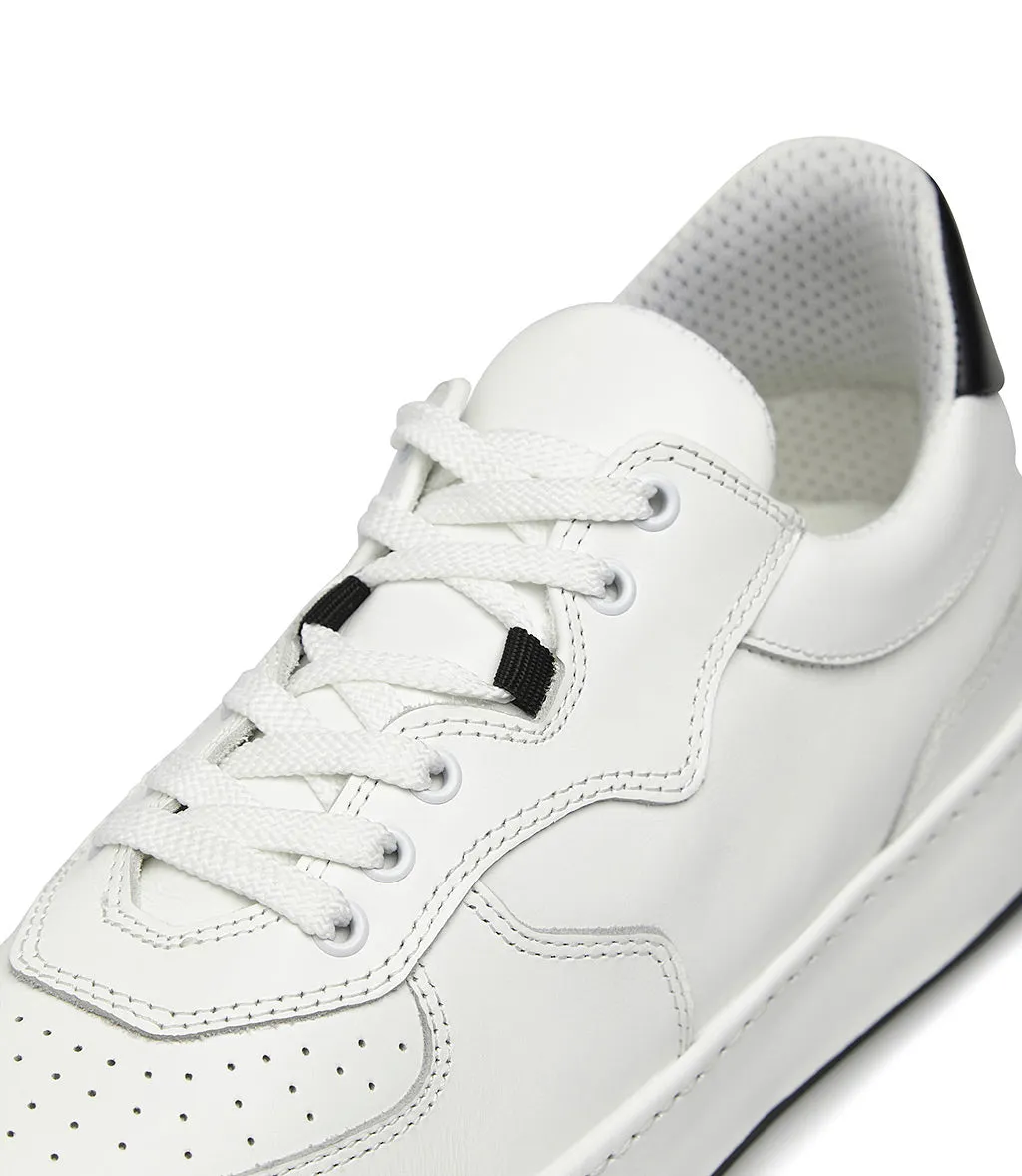 White leather sneakers