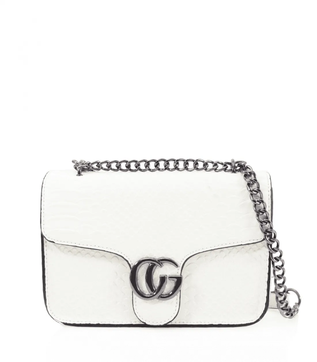 White Snake Shoulder Bag