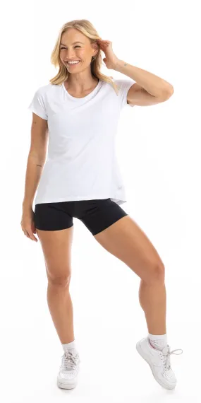 White Workout Tee