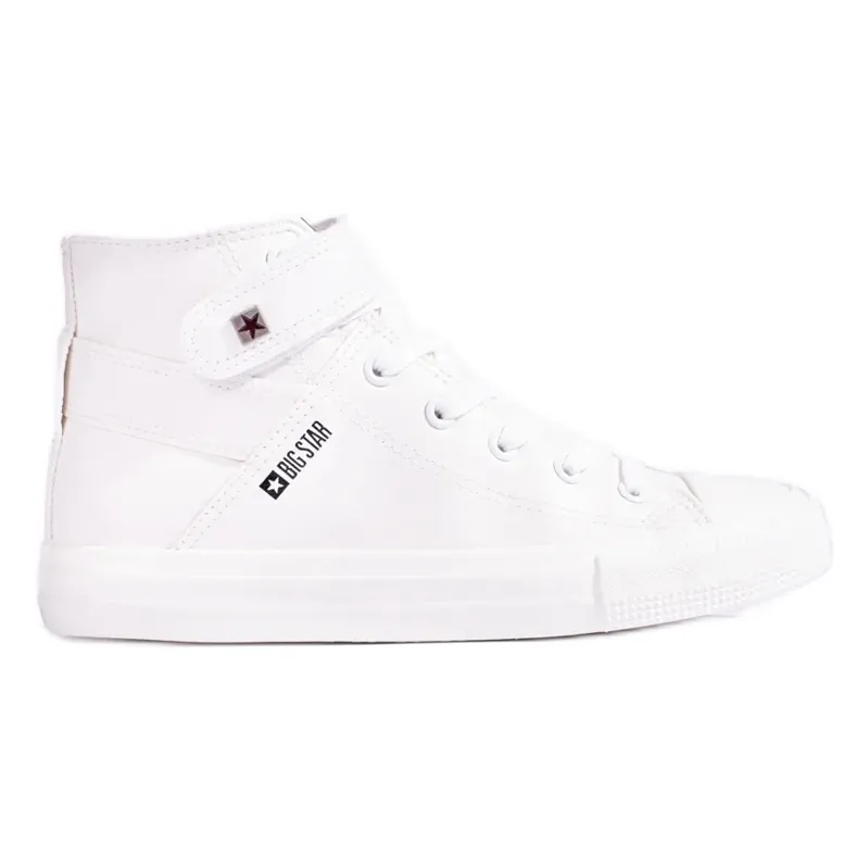 Women's high sneakers Big Star V274541 white