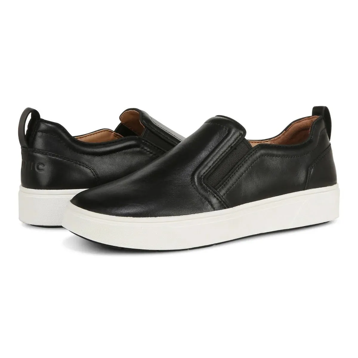 WOMEN'S VIONIC KIMMIE SLIP-ON SNEAKER | BLACK LEATHER