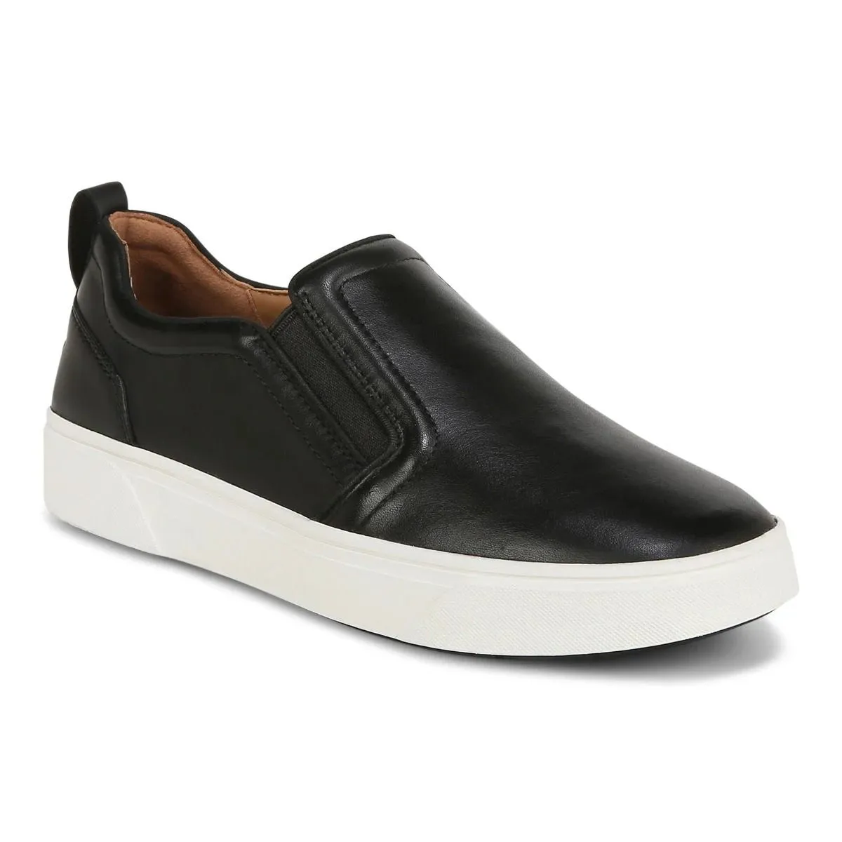 WOMEN'S VIONIC KIMMIE SLIP-ON SNEAKER | BLACK LEATHER