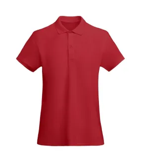 Womens/ladies polo shirt red Roly